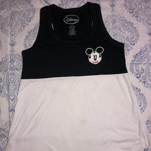 Mickey Mouse Black and White Tank Top